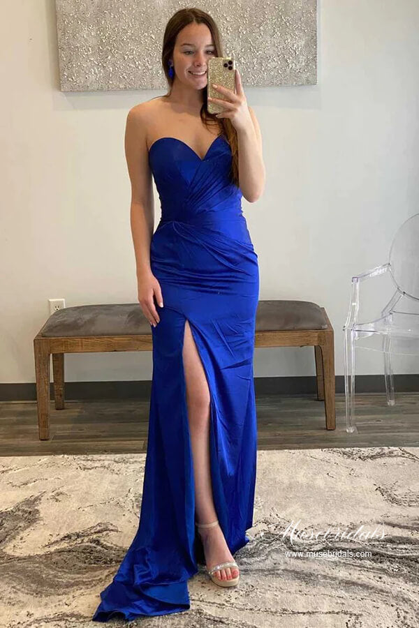 Royal Blue Petite Sweetheart Gown NWT cheapest