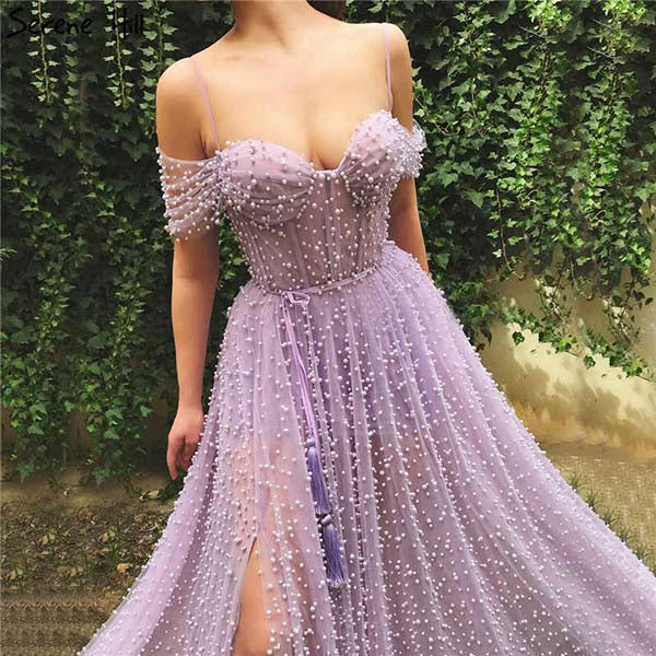 long purple dress with straps