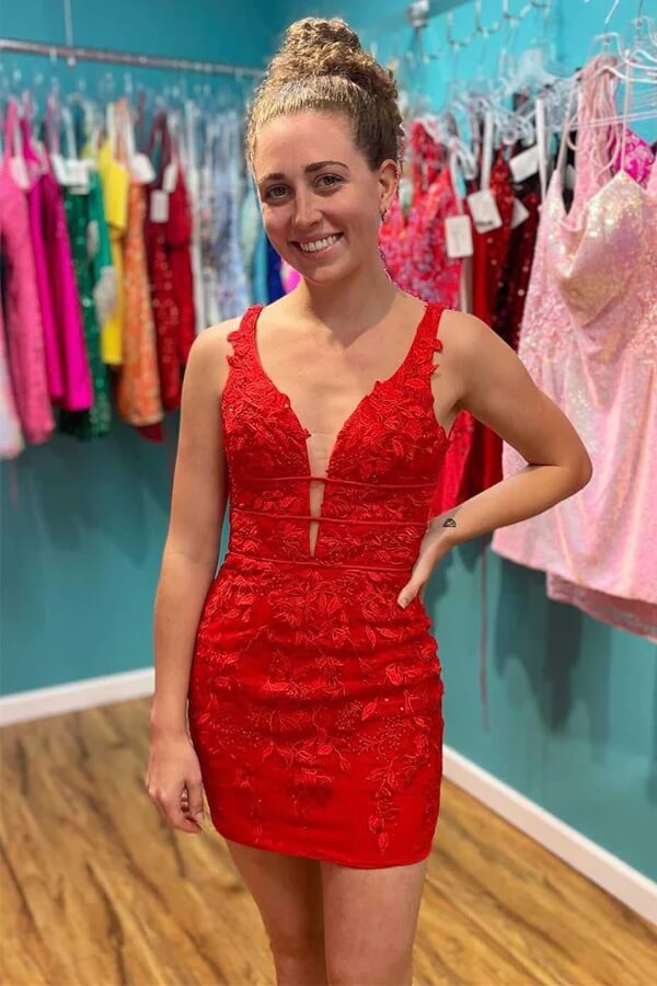 Jovani Short Red Prom Dresses