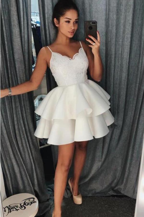 ivory formal short dresses