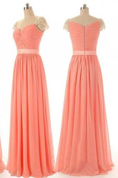 peach bridesmaid dresses cheap