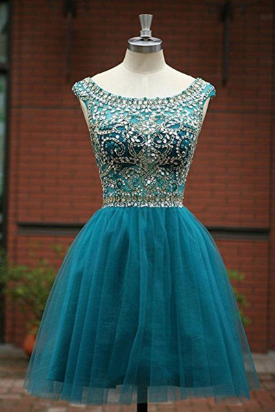 Short Turquoise Homecoming Dresses