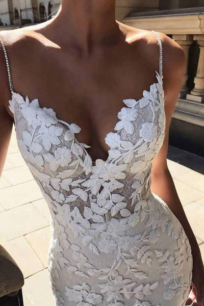 Cheap Long Sleeve Lace Wedding Dress Mermaid Bridal Gowns,MW291
