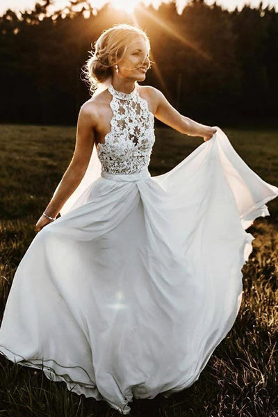 Gorgeous Ball Gown Scoop Neck Open Back Lace Wedding Dresses,Luxurious –  Musebridals
